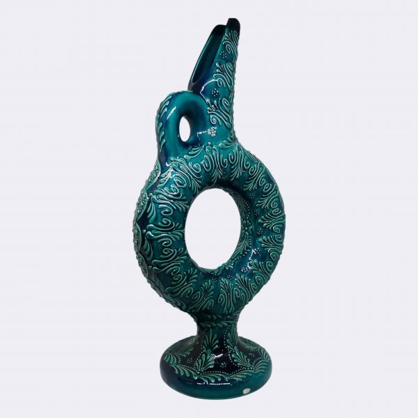 Hitit Vazo Firuze Yeşil 40 cm - Image 4